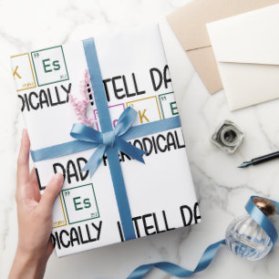 Ik vertel papa Jokes periodiek Cadeaupapier