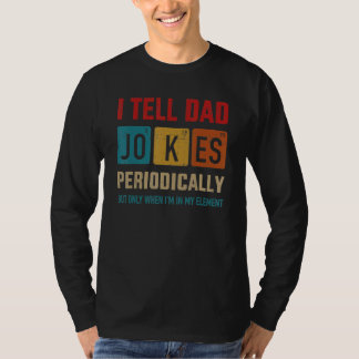Ik vertel papa Jokes periodiek Fath T-shirt