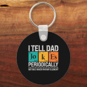 Ik vertel papa Jokes periodiek Funny Science Vader Sleutelhanger (Voorkant)