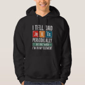 Ik vertel papa Jokes periodiek Hoodie (Voorkant)