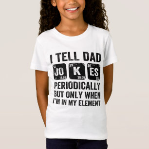 Ik vertel papa regelmatig, maar alleen als t-shirt