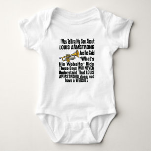 Ik vertelde mijn zoon over Louis Armstrong Romper