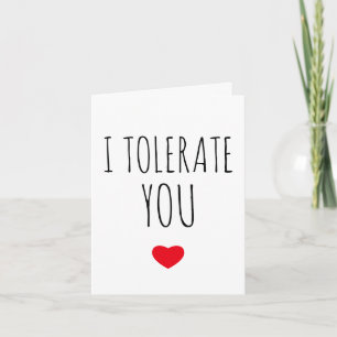 Ik vertolk je Sarcastische Vday Holiday Kaart