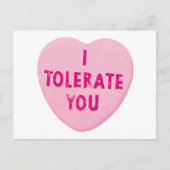 Ik vertolk je Valentijnsdag hart Snoep Feestdagenkaart (Voorkant)