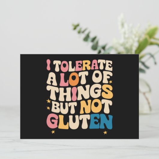 Ik vertolk veel dingen, maar niet luten kaart (Staand voorkant)