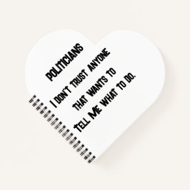 Ik vertrouw het niet notitieboek