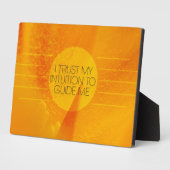 Ik vertrouw mijn intuïtie fotoplaat (Zijkant)