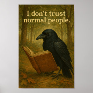 Ik vertrouw normale mensen niet, Raven Poster