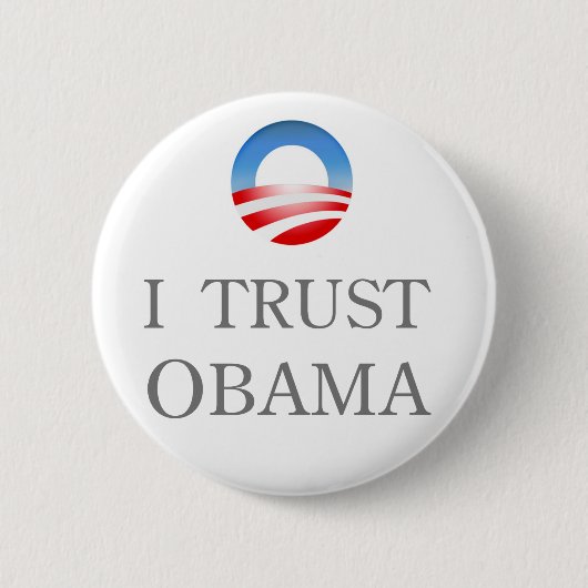 Ik vertrouw Obama Button (Voorkant)