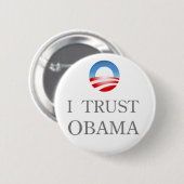 Ik vertrouw Obama Button (Voorkant /achterkant)