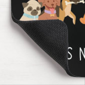 Ik vertrouw op Dogs Humans niet zo grappig Muismat (Hoek)