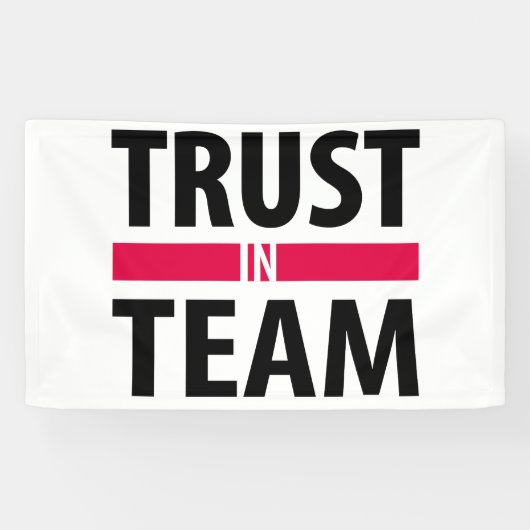 Ik vertrouw op het team spandoek (Horizontaal)
