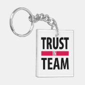 Ik vertrouw op team sleutelhanger (Voorkant Links)