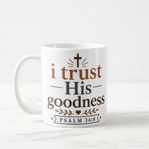 Ik Vertrouw Op Zijn Goedheid Moderne Christelijke Koffiemok