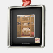 Ik verveel me. metalen ornament (Links)