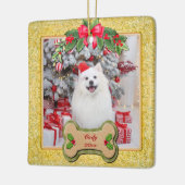 Ik verweed je een vrolijk kerst gepersonaliseerd h keramisch ornament (Links)