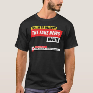 Ik verwelkom graag de grappige Trump van Fake News T-shirt