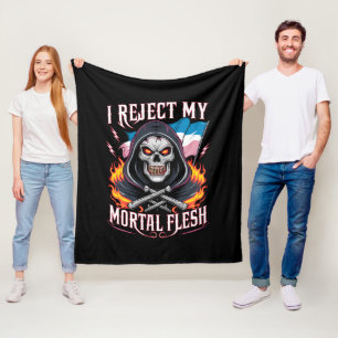 Ik Verwerp Mijn Sterfelijk Vlees Trans Transgender Fleece Deken