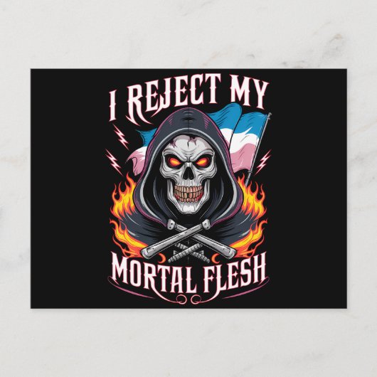 Ik verwerp mijn Transgender Transgender LGBTQ Briefkaart (Voorkant)