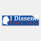 Ik verwerp Stemming 2024 RBG - Verkiezingen 2024 Bumpersticker (Voorkant)