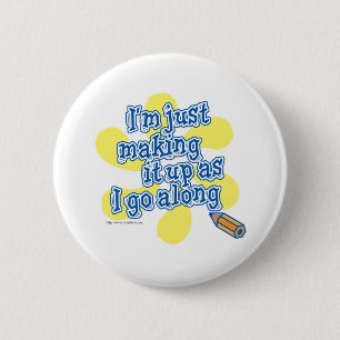 Ik verzin het gewoon. ronde button 5,7 cm