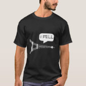 Ik viel toren Eiffeltoren Parijs Frankrijk T-shirt (Voorkant)