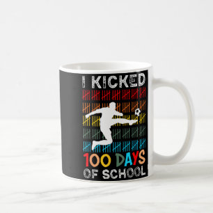 Ik Vierde 100 Dagen School Voetbal 100ste Dag Spor Koffiemok