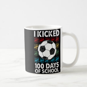 Ik Vierde 100 Dagen School Voetbal 100ste Dag Spor Koffiemok