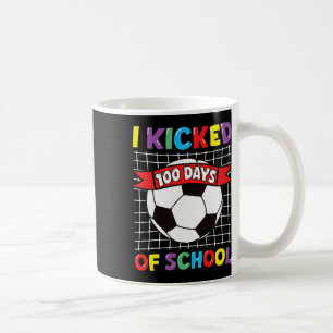 Ik Vierde 100 Dagen School Voetbal Sport Kinderen Koffiemok