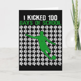 Ik vierde 100 dagen schoolvoetbal 100ste dag sport kaart