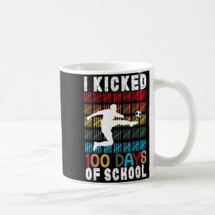 Ik vierde 100 dagen schoolvoetbal 100ste dag sport koffiemok