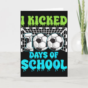 Ik vierde 100 dagen schoolvoetbal, leuk voor jonge kaart
