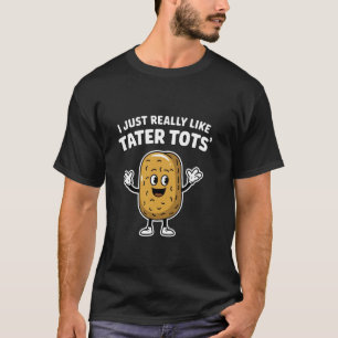 Ik vind aardappelblokjes gewoon echt leuk Funny aa T-shirt
