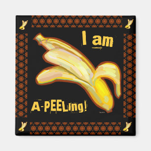 Ik vind BANANEN Ap-pelend Magneet