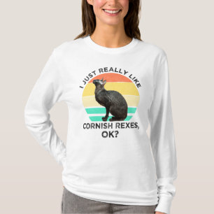 Ik vind Cornish Rexen gewoon echt leuk, OK? T-shirt
