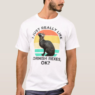 Ik vind Cornish Rexen gewoon echt leuk, OK? T-shirt