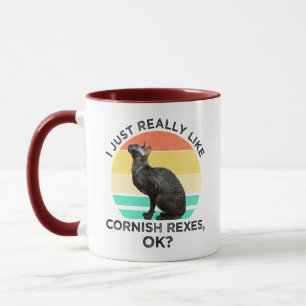Ik vind Cornish Rexen gewoon echt leuk, oké? Mok