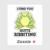 Ik vind dat je grappige kikker kikker hebt.. sticker (Vel)