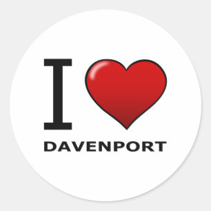 IK VIND DAVENPORT, IA - IOWA RONDE STICKER