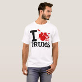 IK VIND DRUMS T-SHIRT (Voorkant volledig)