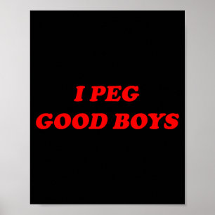 Ik vind goede jongens grappig y2k 2000s 90s geïnsp poster