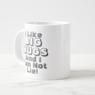 Ik vind grote mokken leuk Funny Coffee Jumbo Giant