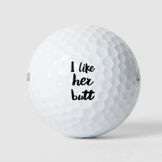 Ik vind haar kont leuk golfballen