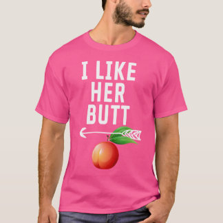 Ik vind haar kont, zij vindt mijn baard Damesparen T-shirt