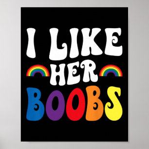 Ik vind haar lesbische koppels lgbtq leuk Valentij Poster