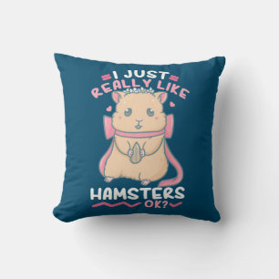 Ik vind Hamsters echt leuk Kussen
