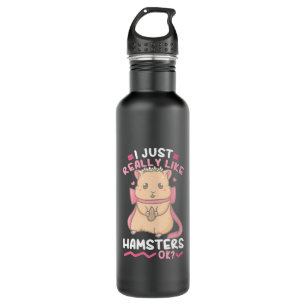Ik vind Hamsters echt leuk. Waterfles