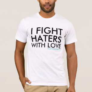 IK VIND HATERS MET LOVE, AngeloDeStefano.com T-shirt