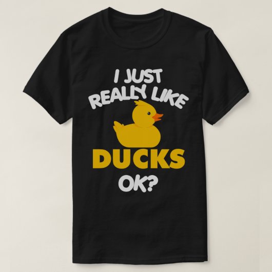 Ik vind het echt leuk dat Duck Lover Gift T-shirt (Design voorkant)