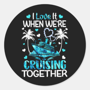 Ik vind het geweldig als we samen Mannen vrouwen c Ronde Sticker